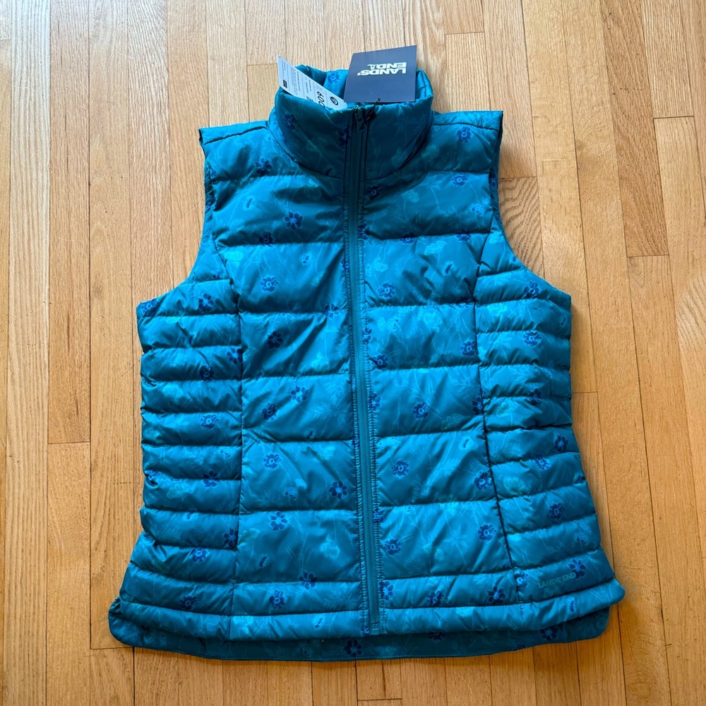 Lands’ End women’s winter down puffer jacket vest